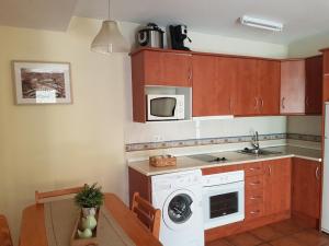Kuchyň nebo kuchyňský kout v ubytování Apartamentos el Sauco + 14 fotografií