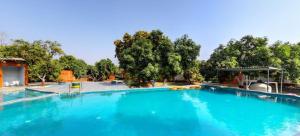 Bazén v ubytování Amraness Luxury Resort Sasan Gir nebo v jeho okolí