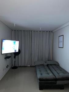 Postel nebo postele na pokoji v ubytování Apartamento Gratidão