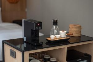 溪头 游猎羊湾的咖啡和沏茶工具