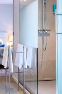 Koupelna v ubytování Hotel Lugano