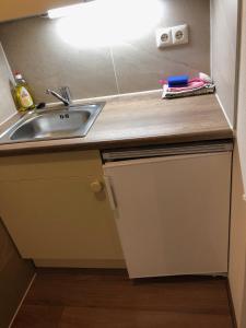 Kuchyňa alebo kuchynka v ubytovaní Gästehaus Baldauf