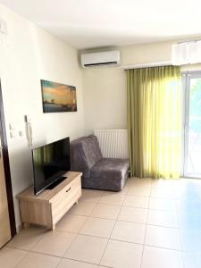 Posezení v ubytování Bivas Apartments