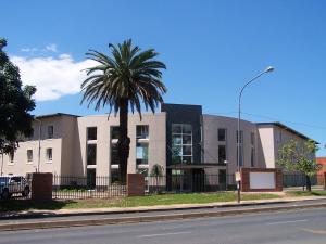 palma przed białym budynkiem w obiekcie Regal Inn PMBurg w mieście Pietermaritzburg