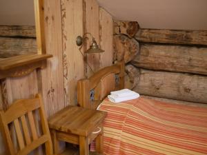 Rúm í herbergi á Greete Motel