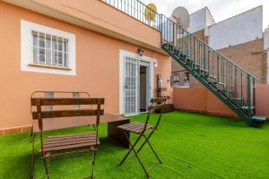 Balkón nebo terasa v ubytování H-A Hotel Trebol
