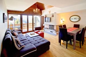 Istumisnurk majutusasutuses Joli appartement ensoleillé à Vercorin