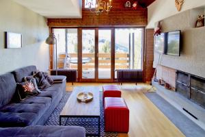 Istumisnurk majutusasutuses Joli appartement ensoleillé à Vercorin