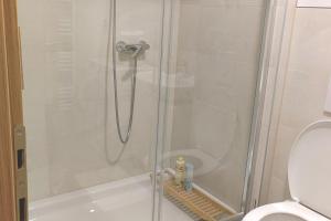 Et badeværelse på Silver Apartment