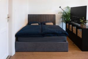 Posteľ alebo postele v izbe v ubytovaní Central Szeged Apartment