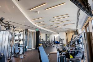 Fitnes oz. oprema za telovadbo v nastanitvi 360 Nicosia - 1 bedroom Luxurious Residence