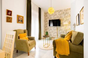 A seating area at Apartamentos Cruz de San Andrés