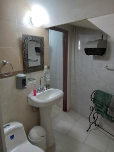 Koupelna v ubytování El Hogar de Carmelita