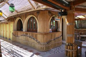 a model of a building on display at a store at Oasi Beach Hotel in Vieste
