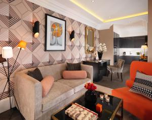 Posezení v ubytování Flemings Mayfair - Small Luxury Hotel of the World
