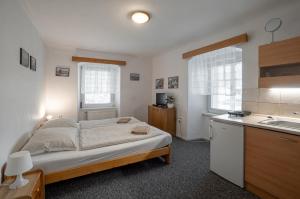 Voodi või voodid majutusasutuse Apartmá u Baštů toas