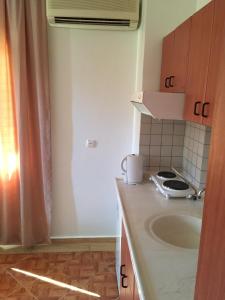 Kuchyň nebo kuchyňský kout v ubytování Blue Yacht Marina Apart Hotel