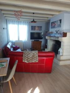 Posezení v ubytování Au coeur de la nature Les cocottes