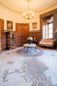 Posteľ alebo postele v izbe v ubytovaní Chateau du Hallay