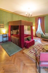 Posteľ alebo postele v izbe v ubytovaní Chateau du Hallay