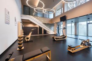 Posilňovňa alebo fitness centrum v ubytovaní Hunguest Bük - ex Répce és Répce Gold