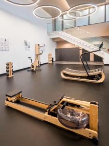Posilňovňa alebo fitness centrum v ubytovaní Hunguest Bük - ex Répce és Répce Gold