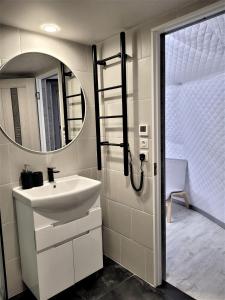 Koupelna v ubytování Glempings Anemones
