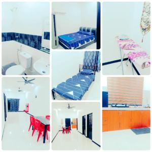 a collage of pictures of different types of furniture at Homestay baitijannati in Pasir Mas