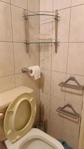 台東市的住宿－台東旅遊民宿，浴室设有卫生间和一卷卫生纸