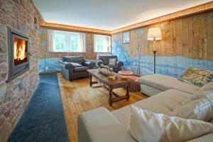 Posezení v ubytování Gîte de la Forêt