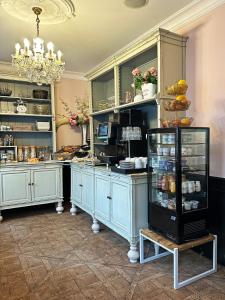 Küche/Küchenzeile in der Unterkunft Boutique-Hotel Stadtvilla Hodes
