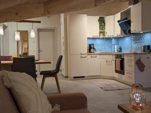 Kuchyň nebo kuchyňský kout v ubytování ApartSchön