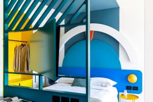Postel nebo postele na pokoji v ubytování Hotel Albatros