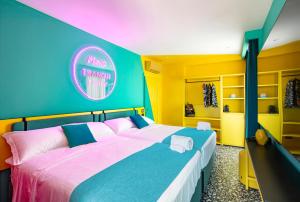 Postel nebo postele na pokoji v ubytování Hotel Albatros