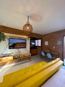 Χώρος καθιστικού στο Bem te quero pipa- Chalé Térreo