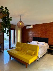 Χώρος καθιστικού στο Bem te quero pipa- Chalé Térreo