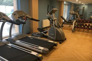 Posilňovňa alebo fitness centrum v ubytovaní Apartments Jaglana with Parking & SPA