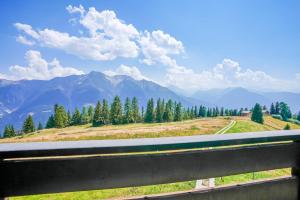 a view of the mountains from a highway at Adler 30 in Riederalp