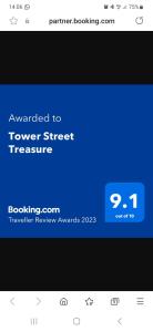 ベルファストにあるTower Street Treasureの電話のブラウザ画面