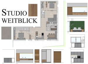 Plán poschodí v ubytovaní Studio Weitblick