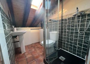 A bathroom at San Vicente Ferrer, dúplex para dos en Malasaña
