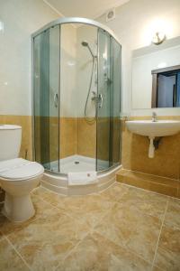 Koupelna v ubytování RUBEL APARTHOTEL&SPA
