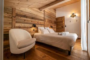 Posteľ alebo postele v izbe v ubytovaní Duplex Pen Men - LES GETS, proche du centre, jacuzzi, superbe vue