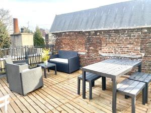 Balkón alebo terasa v ubytovaní Appartement Léonard, comme à la maison - Vieux Lille