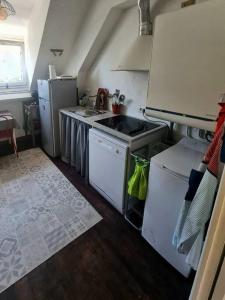 Køkken eller tekøkken på Appartement centre ville terrasse jardin garage chez Priscilla + 13 billeder