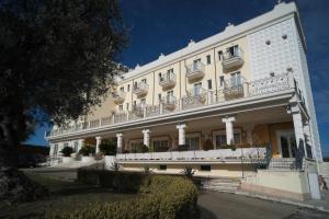 a large white building with balconies on it at HOTEL CONCORDE in SantʼEgidio alla Vibrata