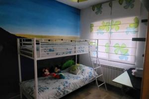 Posteľ alebo postele v izbe v ubytovaní Casa rural con piscina y vistas