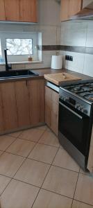Kuchyň nebo kuchyňský kout v ubytování Rafaela Apartment