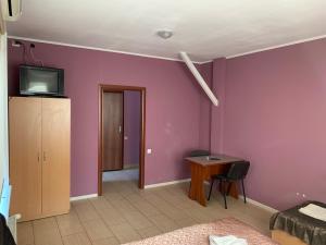 Televízia a/alebo spoločenská miestnosť v ubytovaní Green Hotel