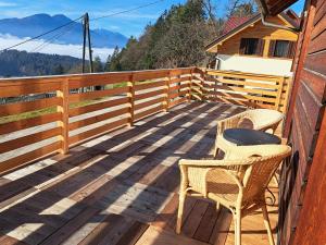 Uma varanda ou terraço em Apartma Calima "Slovenian Nature"